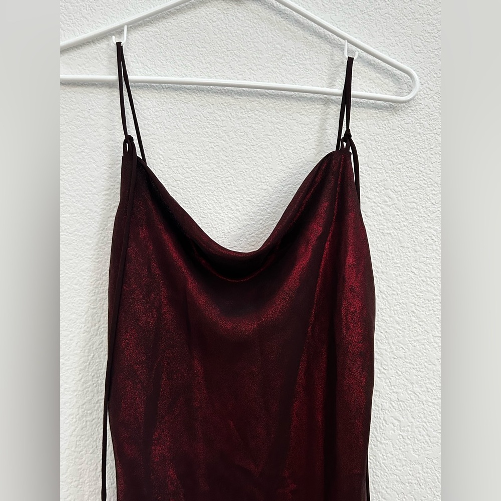 Jonathan Martin Red Dress Slip On Strappy Y2K Gothic Vampire - Picture 5 of 16